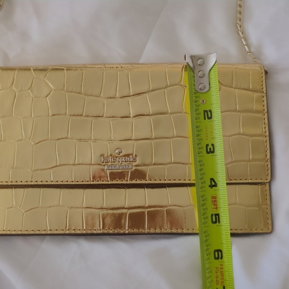Kate Spade Gold Natasha Chain Card Case Crossbody - Picture 4 of 14